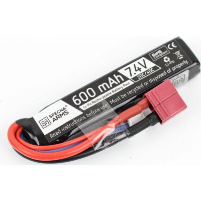 Li-Pol akumulátor Specna Arms 7,4V 600mAh 20/40C – Zboží Dáma