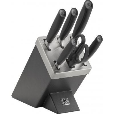 Zwilling All Star samoostřící blok s noži 7 ks, antracitový, 33760-500 – Zboží Dáma