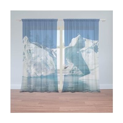 Sablio Záclony Ledovce: 2ks 150x250cm – Hledejceny.cz