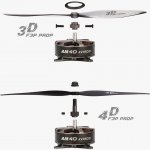 T-Motor Elektromotor Combo BPP 4D 1850kv+16A ESC + 2x4D vrtule 8.5x4.2 – Zboží Dáma