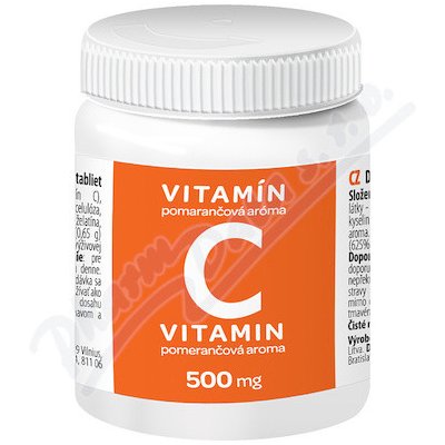 Valente Vitamin C 500 mg pomerančové aroma 50 tablet – Hledejceny.cz