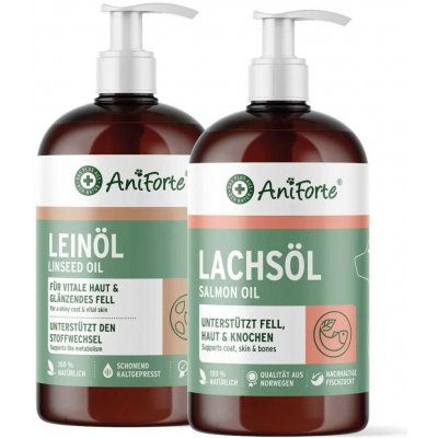 AniForte Olejový set pro psy kočky a koně malý 2x 500 ml – Hledejceny.cz