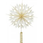 House Doctor Bílo-zlatá papírová vánoční hvězda Alsta 25 cm – Sleviste.cz