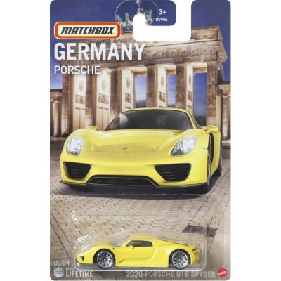 Matchbox Germany 2020 Porche 918 Spyder – Zboží Mobilmania