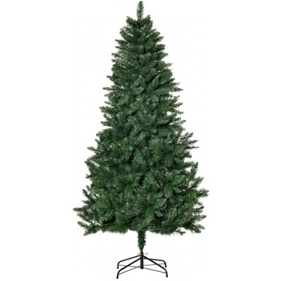 Umělý vánoční stromek HOMCOM 180 cm, borovice, umělá, se 724 větvemi, kovový stojan, pro interiér – Hledejceny.cz