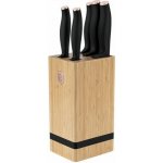 Berlingerhaus Sada nožů s bambusovým stojanem Black Rose Collection BH 2970 6 ks – Zboží Mobilmania