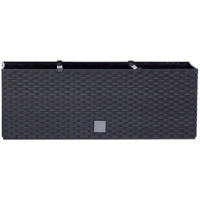 PROSPERPLAST Plastové samozavlažovací truhlíky Rato Case antracit 80 x 33 cm – Hledejceny.cz