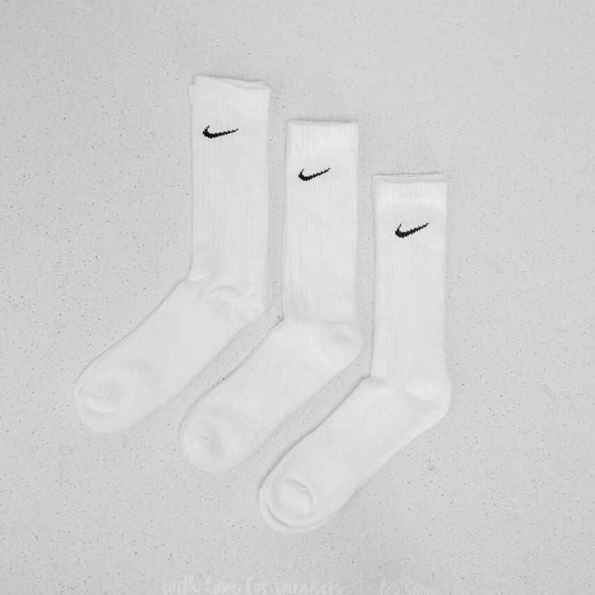 Nike 3 Pack Cushioned Crew Socks White