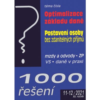1000 řešení č. 11-12 / 2021 - Školský zákon – novela – Zbozi.Blesk.cz