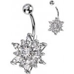 Šperky4U piercing do pupíku kytička WP0067-C – Hledejceny.cz