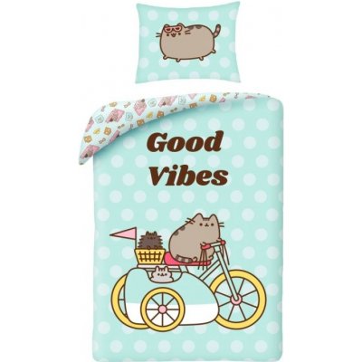 Halantex Povlečení Pusheen Good Vibes Bavlna 140x200 70x90 – Zboží Mobilmania