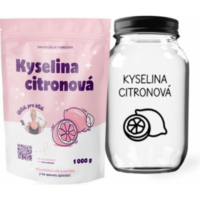Úklid pro klid Kyselina citrónová 1 kg – HobbyKompas.cz
