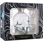 Crystal Head Vodka 40% 0,7 l (dárkové balení 4 sklenice) – Zboží Dáma