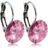 Náušnice NUBIS® ocelové s krystaly Swarovski® LIGHT ROSE NBS12-LR