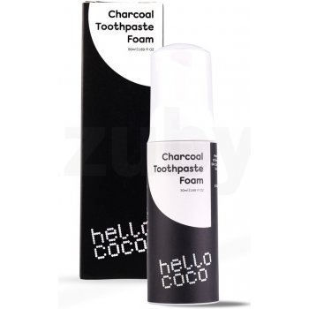Hello Coco Activated Charcoal Toothpaste foam 50 ml