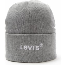 Levi´s Wordmark Beanie světle šedý