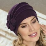 Krumlovanka Dámská zimní čepice fialová Woolmark W-0916/027 – Hledejceny.cz