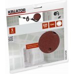 Sada 5ks kulatých brusných papírů na sádrokarton 225mm zrnitost G60 pro brusku PowerPlus POWX0476, POWX0477, POWX0478 (KREATOR KRT232004) – Hledejceny.cz