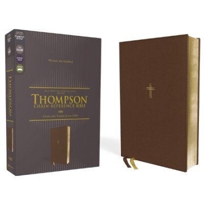 NASB, Thompson Chain-Reference Bible, Leathersoft, Brown, 1995 Text, Red Letter, Comfort Print – Hledejceny.cz