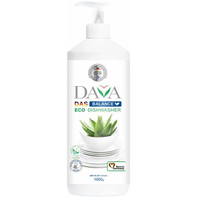 DAVA BALANCE Prostředek na mytí nádobí s extraktem z aloe ekologický 1000 g – Sleviste.cz