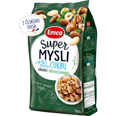 Emco Super mysli bez přidaného cukru s ořechy a mandlemi 500 g – Zboží Dáma