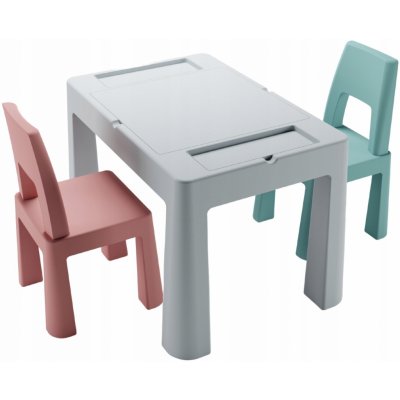 TEGA BABY Table + chaise enfant dessin et jeu construction Multicolore TEGA  BABY