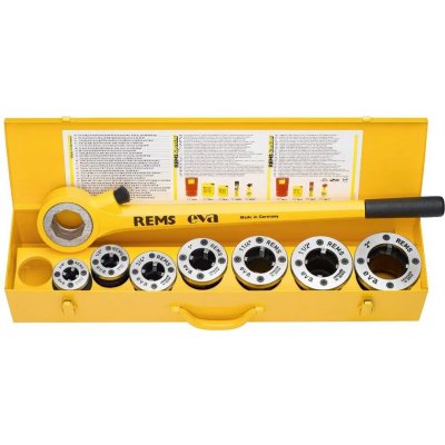 Rems eva Set. R 1/2 - 1 1/4" Sada ruční závitnice na trubkové závity – Sleviste.cz