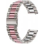 VSECHNONAMOBIL Kovový řemínek Huawei Watch GT 3 46mm / GT 3 SE / GT Runner stříbrný-růžový 38495 – Hledejceny.cz