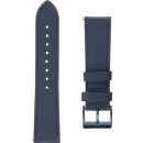 Řemínek k chytrým hodinkám FIXED Leather Strap s šířkou 20mm pro smartwatch, modrý FIXLST-20MM-BL