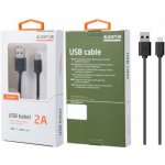 Aligator DKAC82BK USB-C s prodlouženým konektorem, 2A, 1m – Zboží Mobilmania