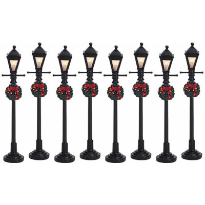 Lemax Vánoční dekorace Gas Lantern Street Lamp set 8 ks 10,5 cm – Hledejceny.cz
