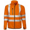 Pracovní oděv Projob 6412 SOFTSHELLOVÁ PRACOVNÍ BUNDA EN ISO 20471 TŘÍDA 3 Oranžová/černá