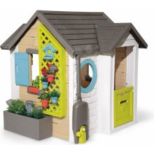 Smoby Domeček pro zahradníka Garden House s květináči rozšiřitelný okap a mřížka s ptačí budkou 135 cm