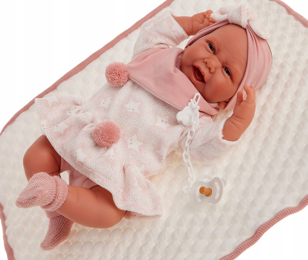 Antonio Juan Realistické miminko holčička Carla v šatičkách