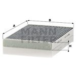 Filtr, vzduch v interiéru MANN-FILTER CUK 31 001 – Hledejceny.cz