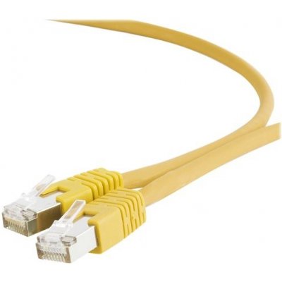 Gembird PP6A-LSZHCU-Y-5M patch, S/FTP Cat. 6A LSZH, 5m, žlutý – Zboží Živě