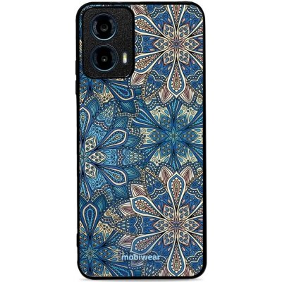 Mobiwear Glossy Motorola Moto G34 5G G038G Modré mandala květy – Zboží Mobilmania