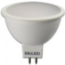 McLED LED žárovka GU5,3 MR16 4,6W 35W teplá bílá 2700K, reflektor 12V 100°