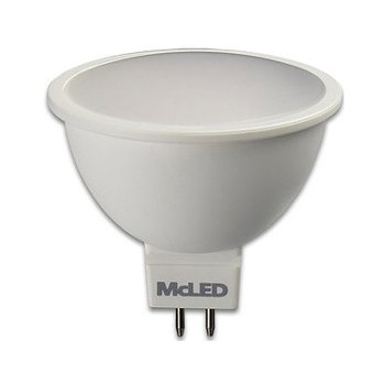 McLED LED žárovka GU5,3 MR16 4,6W 35W teplá bílá 2700K, reflektor 12V 100°
