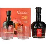 Dictador 12y 40% 0,7 l (dárkové balení 2 sklenice) – Hledejceny.cz