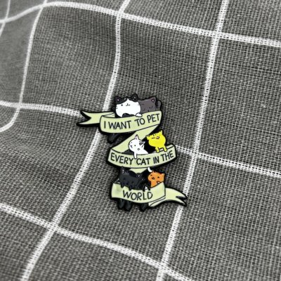 Pinarna I want to pet every cat in the world Chci pohladit každou kočku na světě – Zboží Dáma