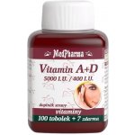 MedPharma Vitamin A + D 5000 I.U./400 I.U. 107 tablet – Hledejceny.cz