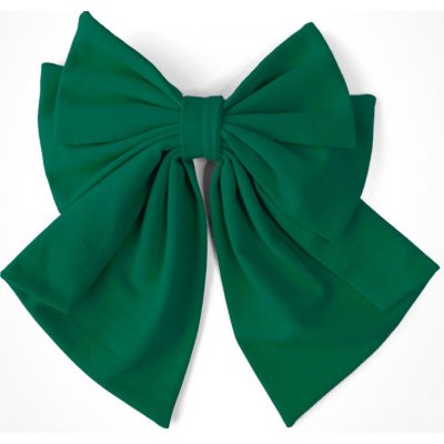 Mašle do vlasů se sponou lahvově zelená – Zboží Dáma