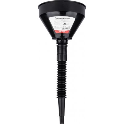 Flexibilní černý univerzální trychtýř se sítkem na vodu v kapalných pohonných hmotách 16 cm AMIO-04038, , , – Zboží Dáma