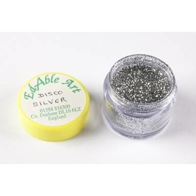 Třpyt dekorační disco Silver Edable Art – Zboží Dáma