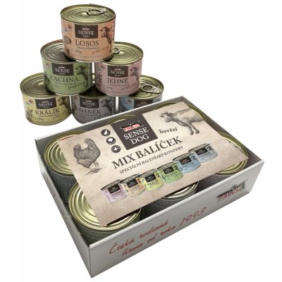 Sokol Falco Mix Sense Dog hovězí 6 x 200 g – Hledejceny.cz