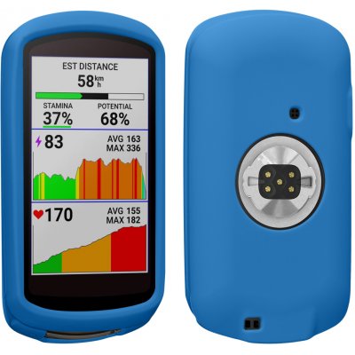 kwmobile Silikonové pouzdro pro Garmin Edge 1040 / 1040 Solar - měkký gumový ochranný kryt na cyklo GPS, modrá | Zboží Auto