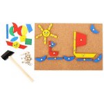 Bigjigs Toys kreativní zatloukací hra Doprava – Zboží Mobilmania