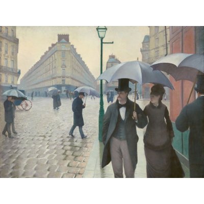 Grafika Gustave Caillebotte Paris Street Rainy Day 1877 2000 dílků