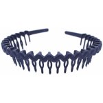 Matná čelenka s hřebínkem černá – Zboží Dáma